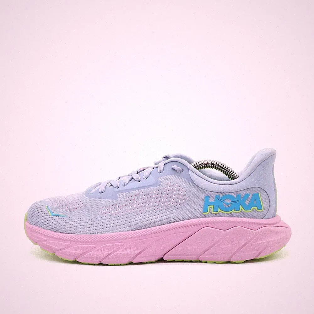 Hoka One Damen Arahi 7 Schuhe Lila/Pink/Grü Mesh Niedrig Laufschuhe EU 39 1/3