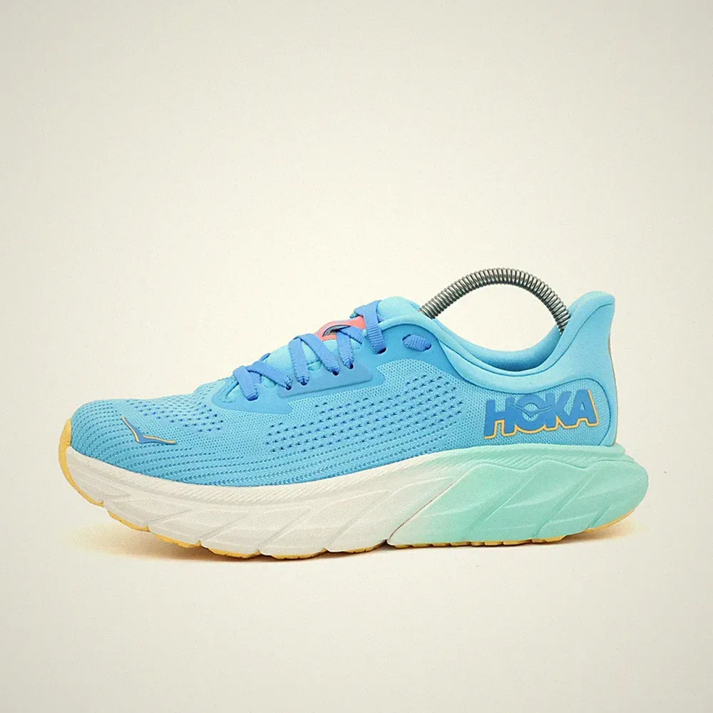 Hoka One Damen Arahi 7 Schuhe türkis Mesh Low-Top Laufschuh EU 38 2/3