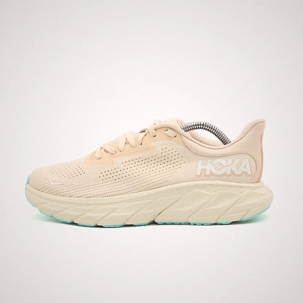 Hoka One Damen Arahi 7 Sportschuh beige/blau Mesh Niedrig Laufschuh EU 39 1/3