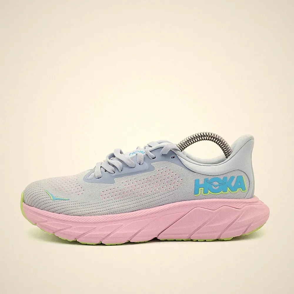 Hoka One Damen Arahi 7 Sportschuh Pastellblau/Rosa/Grü Dämpfung Laufschuhe EU 36