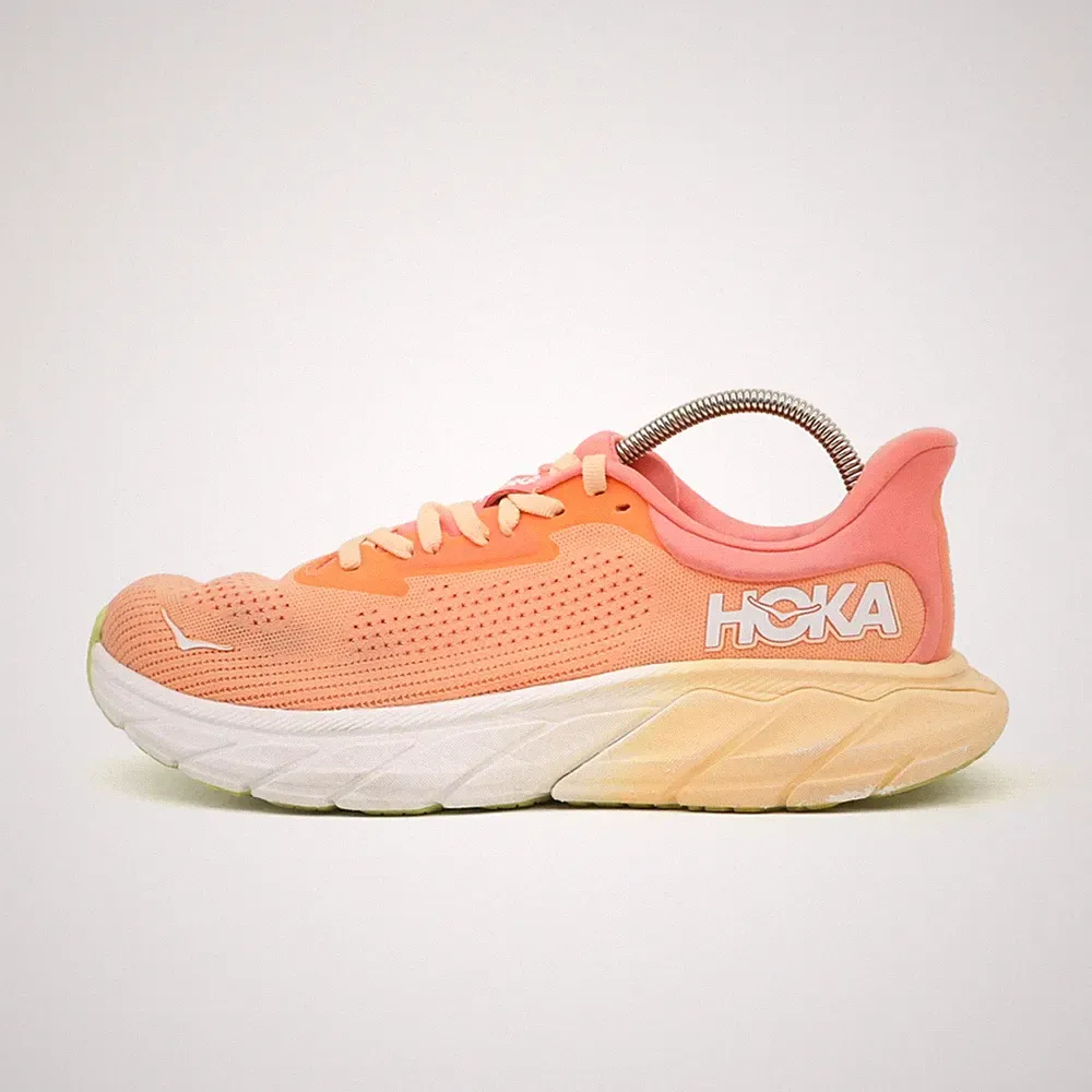 Hoka One Damen Arahi 7 Sportschuhe Orange/Rosa Mesh Niedrig Laufschuh EU 38 2/3