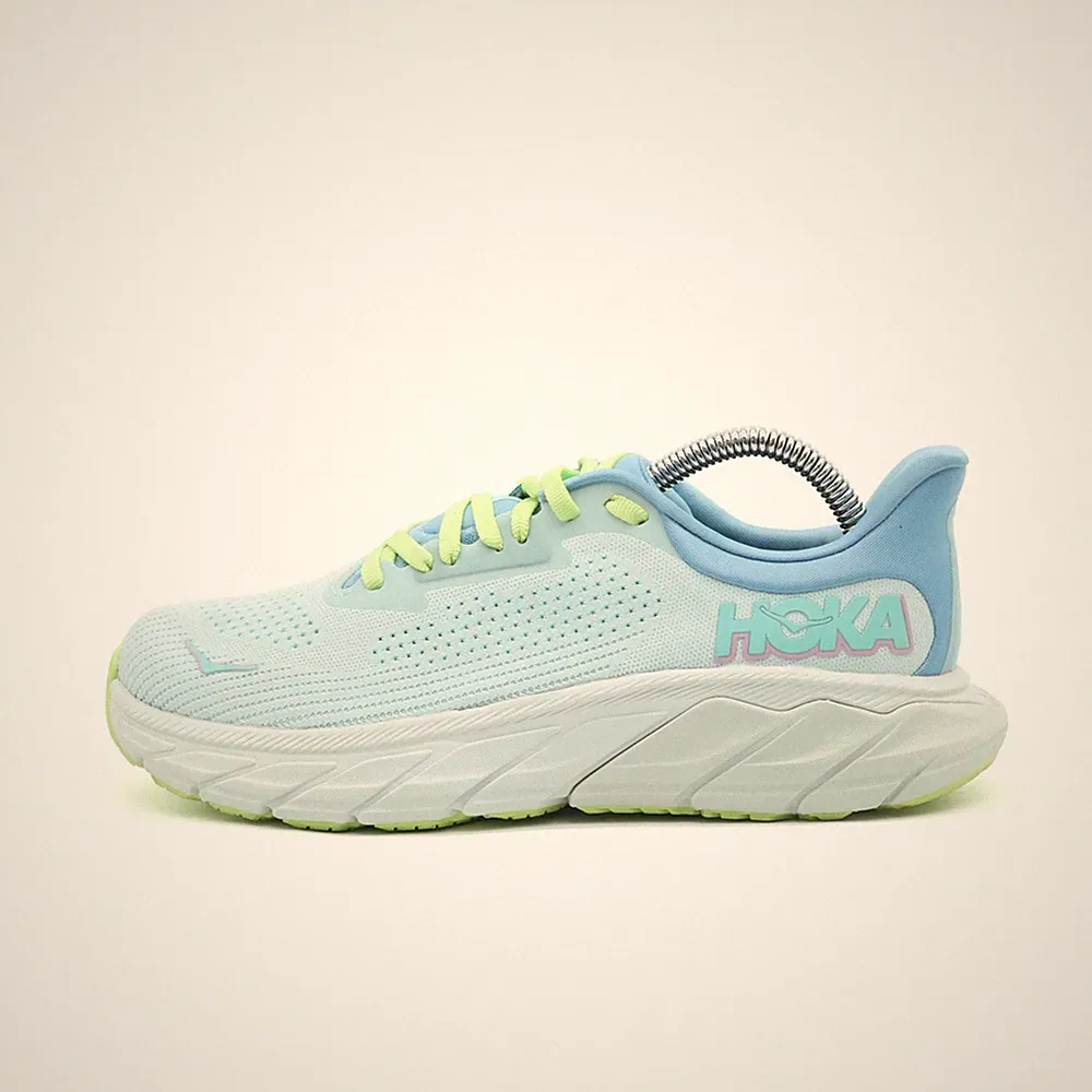 Hoka One Damen Arahi 7 Wide Schuhe Mintblau/Hellgrün Mesh Vegan Laufschuh EU 37⅓