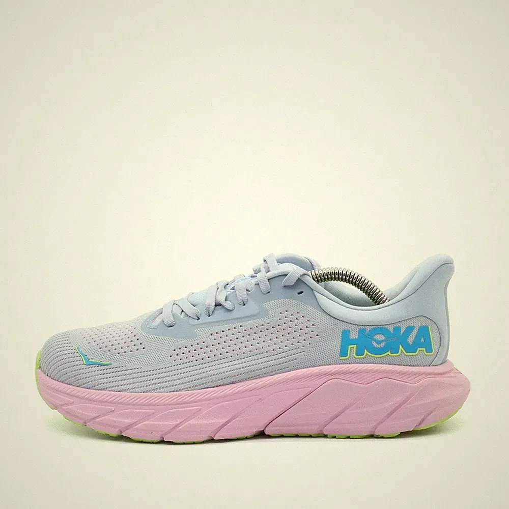 Hoka One Damen Arahi 7 Wide Sneaker Lila Blau Gelb ämpfend Laufschuhe EU 39.5