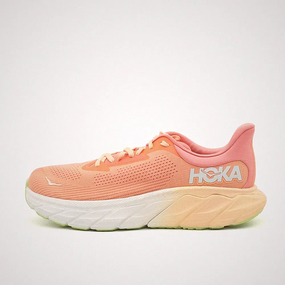 Hoka One Damen Arahi 7 Wide Sneaker Orange Mesh Low Top Laufschuhe EU 43 1/3