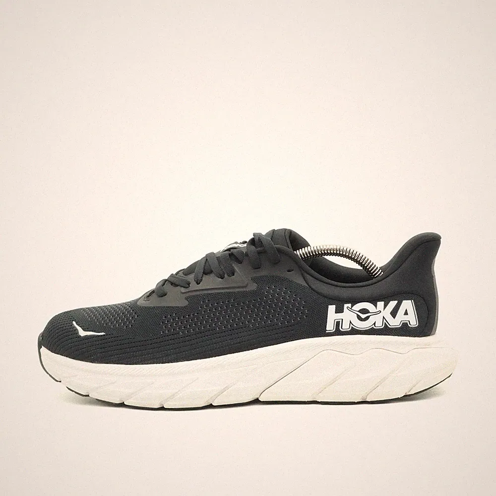 Hoka One Damen Arahi 7 Wide Sportschuh Schwarz/Weiß Mesh Laufschuhe EU 42 2/3