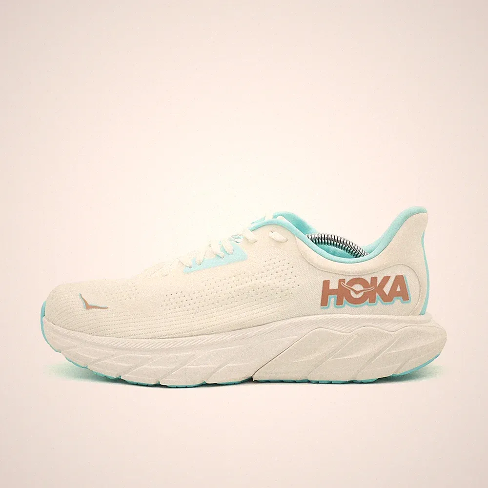 Hoka One Damen Arahi 7 Wide Sportschuh Wei� Blau Textil Laufschuh EU 45?