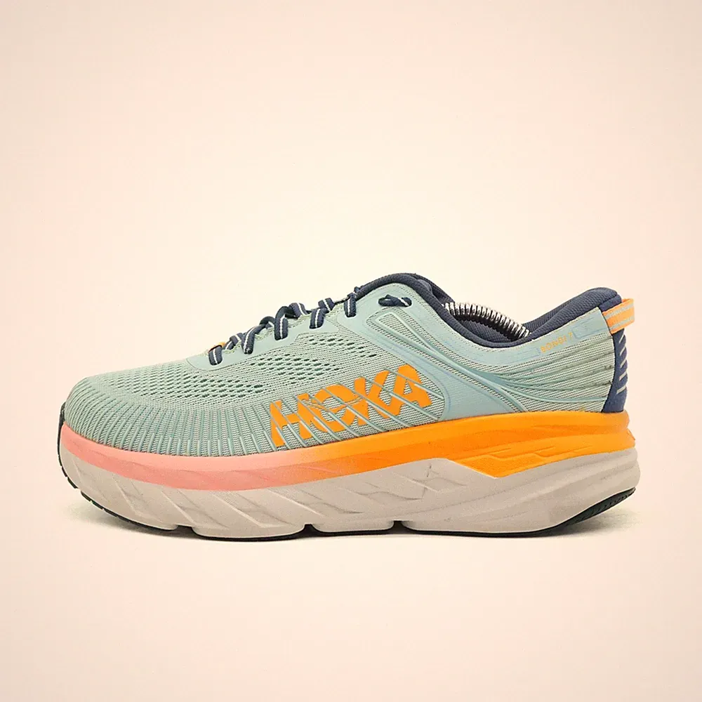 Hoka One Damen Bondi 7 Wide Sneaker Laufschuhe EU 40 2/3