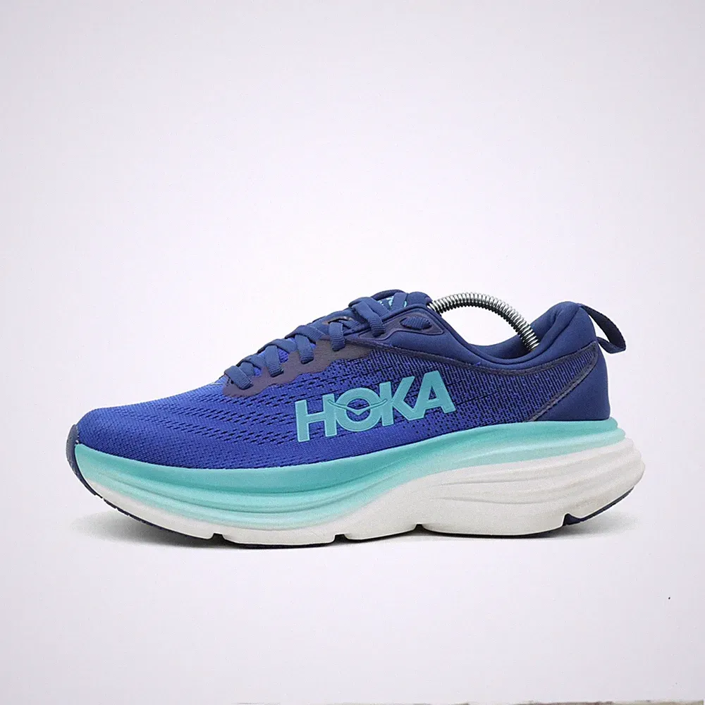 Hoka One Damen Bondi 8 Sneaker Blau/Türkis Mesh Niedrig Laufschuh EU 39 1/3