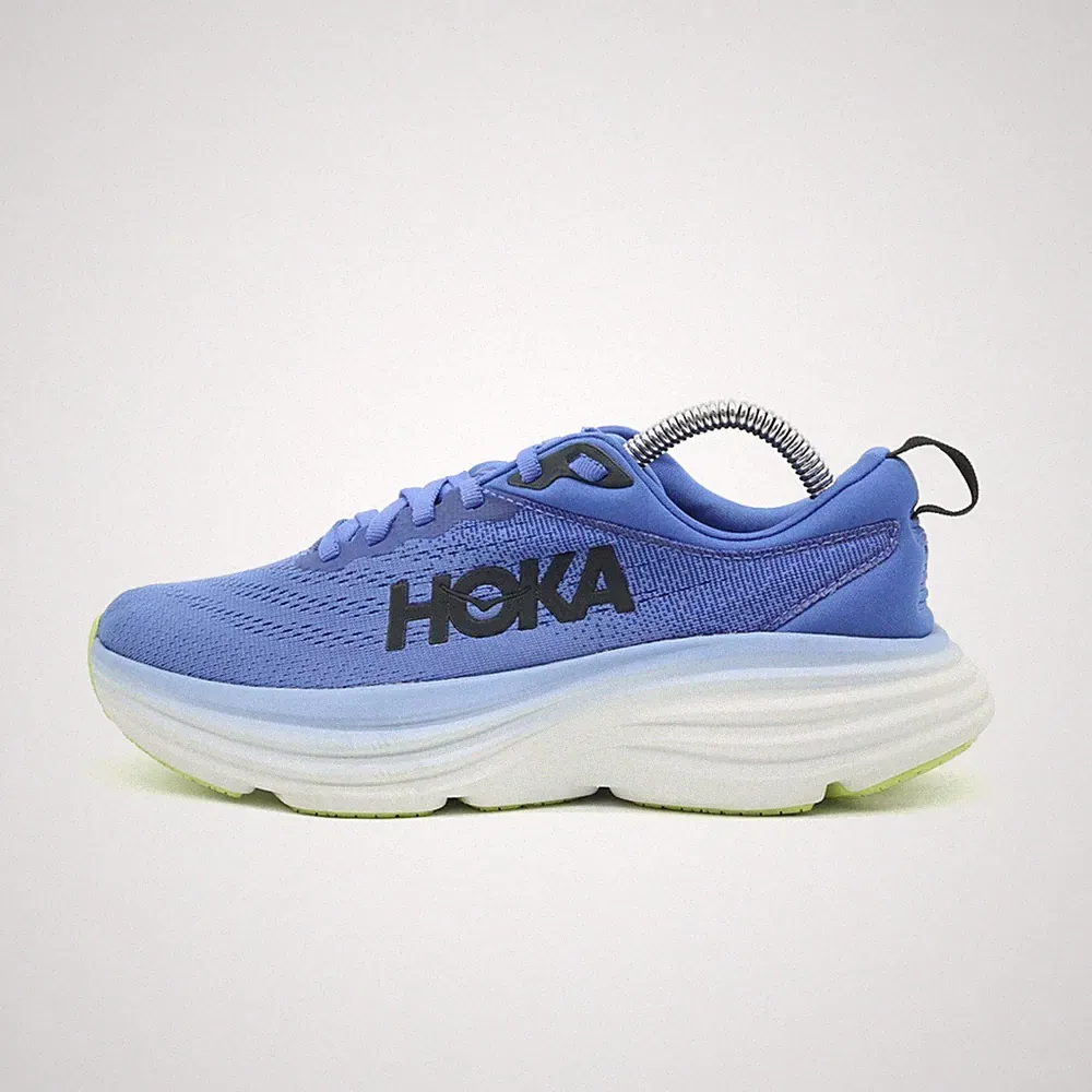 Hoka One Damen Bondi 8 Sneaker Hellblau Mesh Low-Top Laufschuh EU 36 2/3