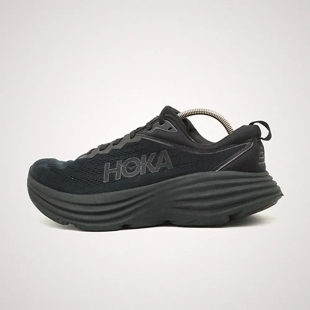 Hoka One Damen Bondi 8 Sportschuh Schwarz Mesh Low-Top ämpfung Laufschuhe EU 40⅔