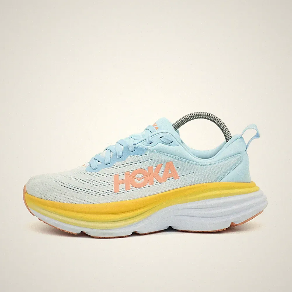 Hoka One Damen Bondi 8 Wide Sneaker Dämpfung Laufschuhe EU 37⅓