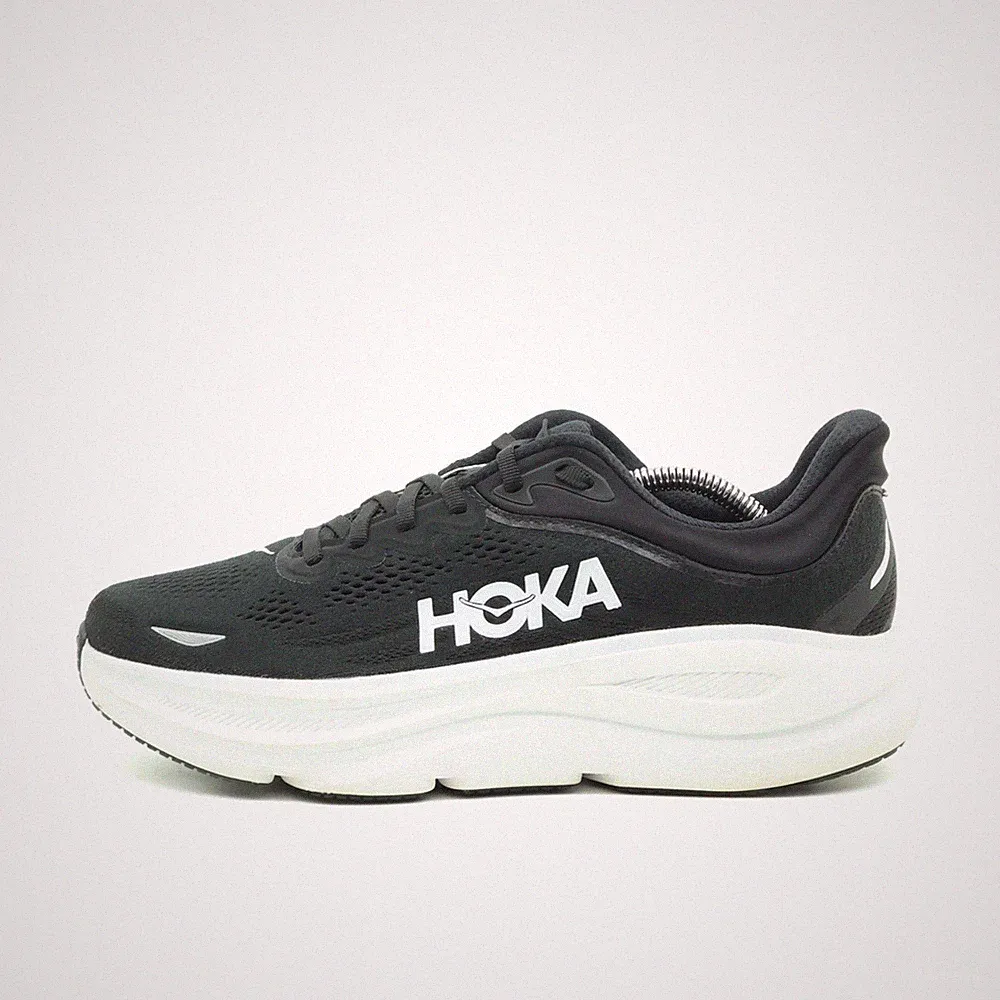 Hoka One Damen Bondi 9 Sportschuhe EU 41 1/3 Schwarz/Weiß 1162012 BWHIT