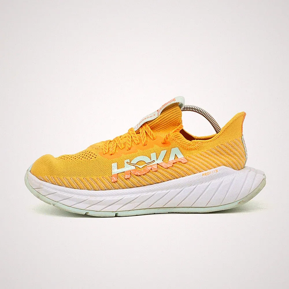 Hoka One Damen Carbon X 3 Sportschuhe Orange Leichtgewicht Laufschuhe EU 39⅓