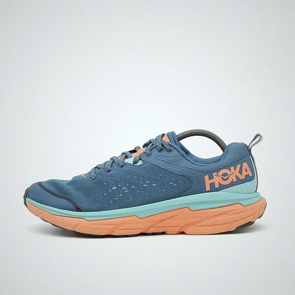 Hoka One Damen Challenger ATR 6 Schuhe Blau Orange Mesh Laufschuhe EU 41 1/3