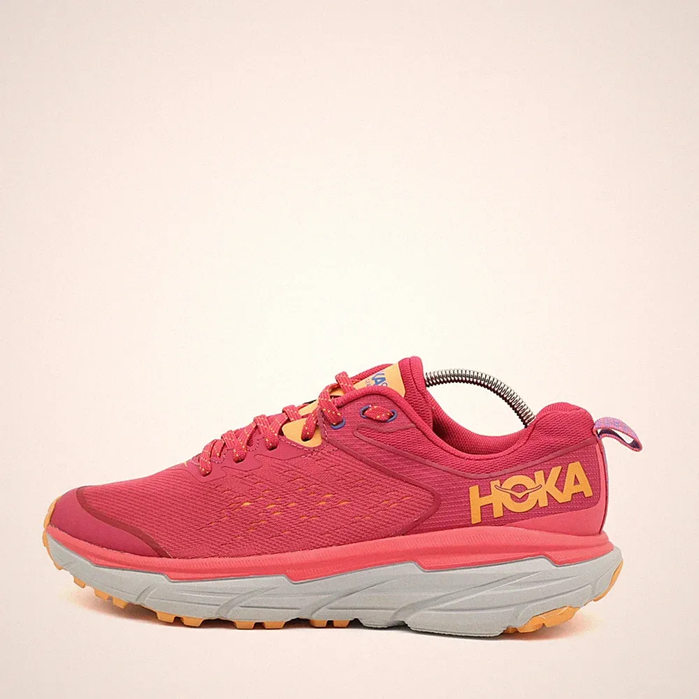 Hoka One Damen Challenger ATR 6 Schuhe Pink Gelb Leichtgewicht Laufschuh EU 41⅓