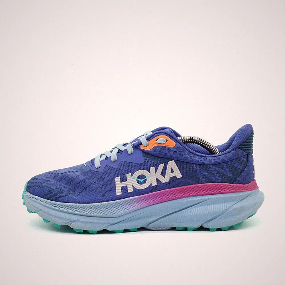 Hoka One Damen Challenger ATR 7 WIDE Schuhe blau-lila Low-Top Laufschuhe EU 38⅔