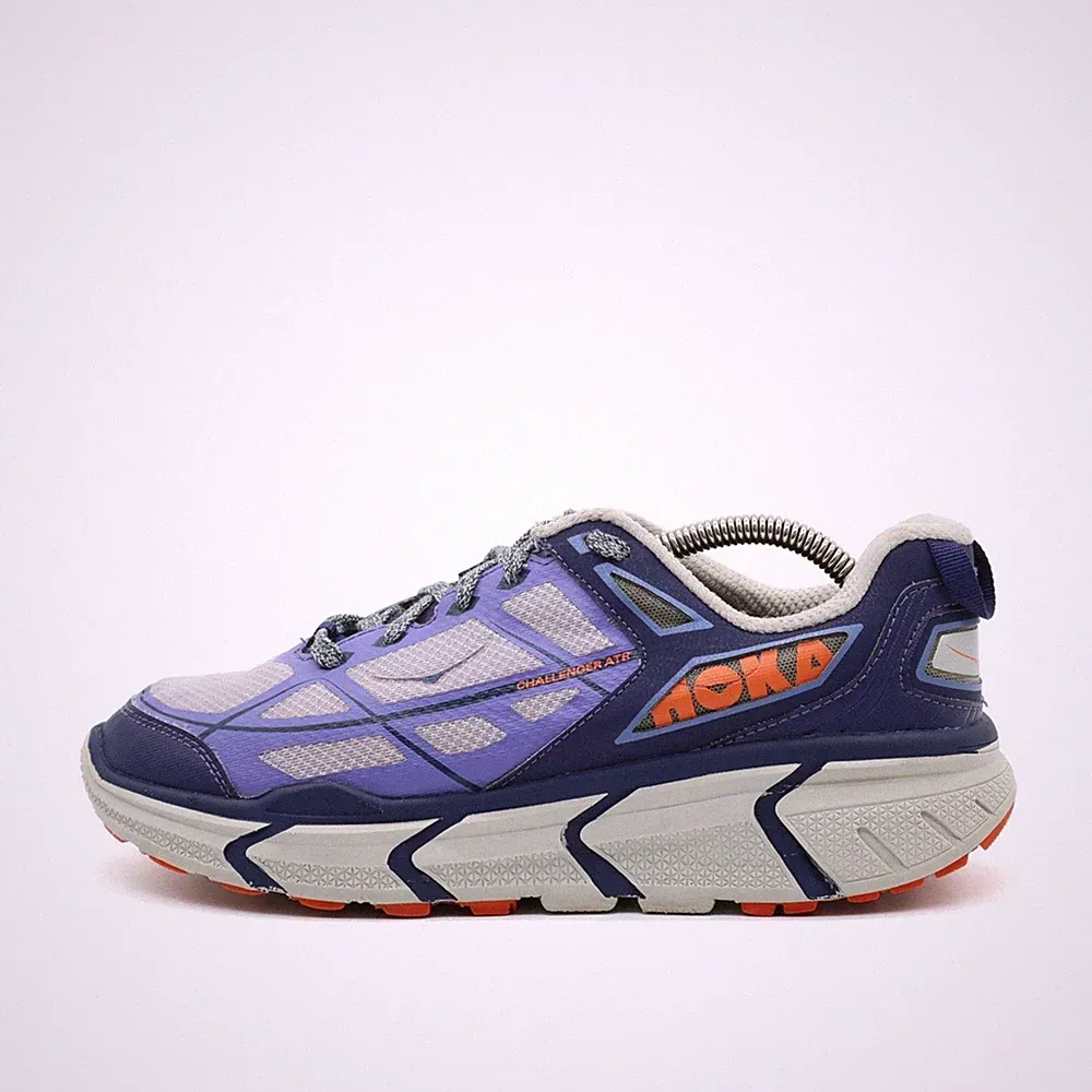 Hoka One Damen Challenger ATR Sportschuh Blau Mesh Low-Top Laufschuhe EU 40