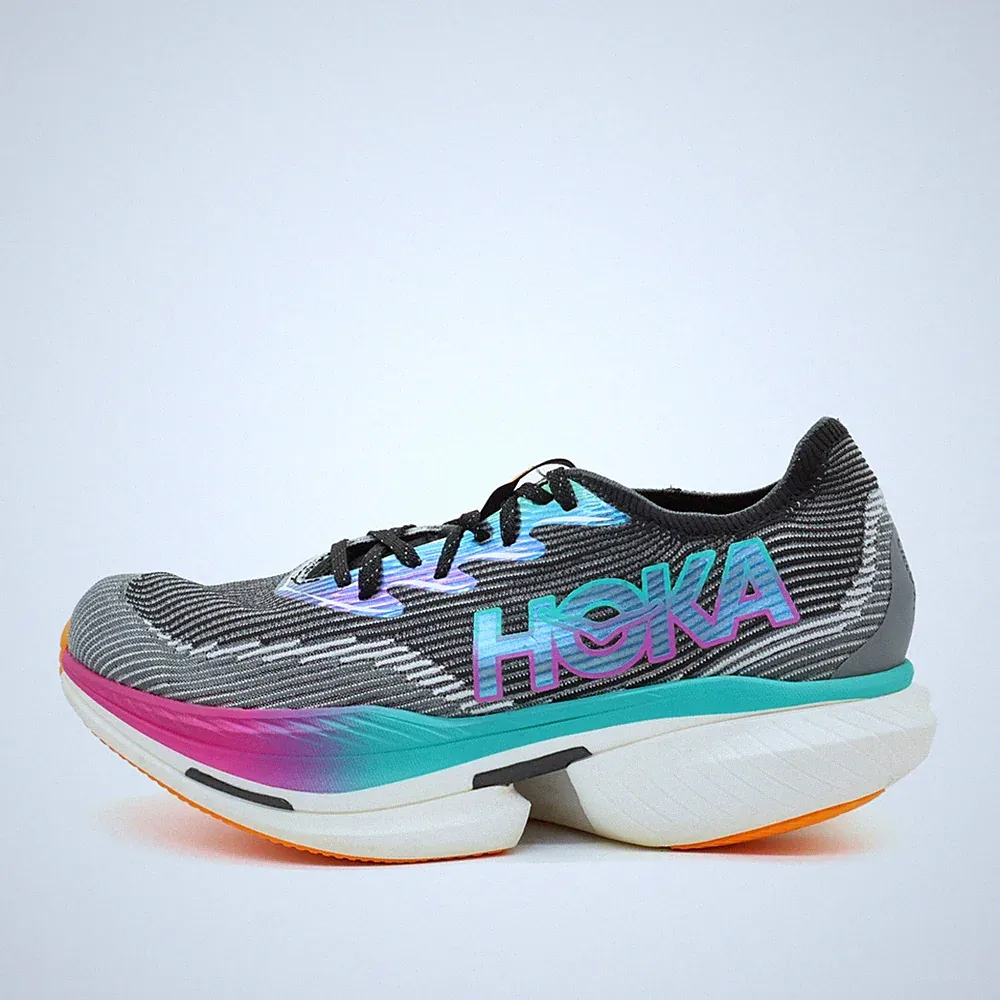Hoka One Damen Cielo X1 Schuhe Schwarz Bunt Mesh Low-Top Laufschuhe EU 45⅓