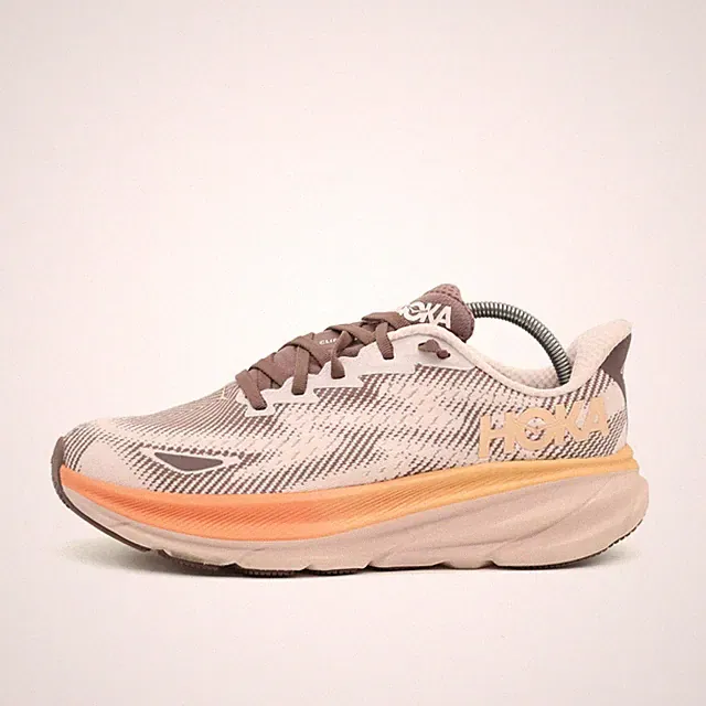 Hoka One Damen Clifton 9 GTX Sneaker Orange/Braun Atmungsaktiv Laufschuh EU 39⅓