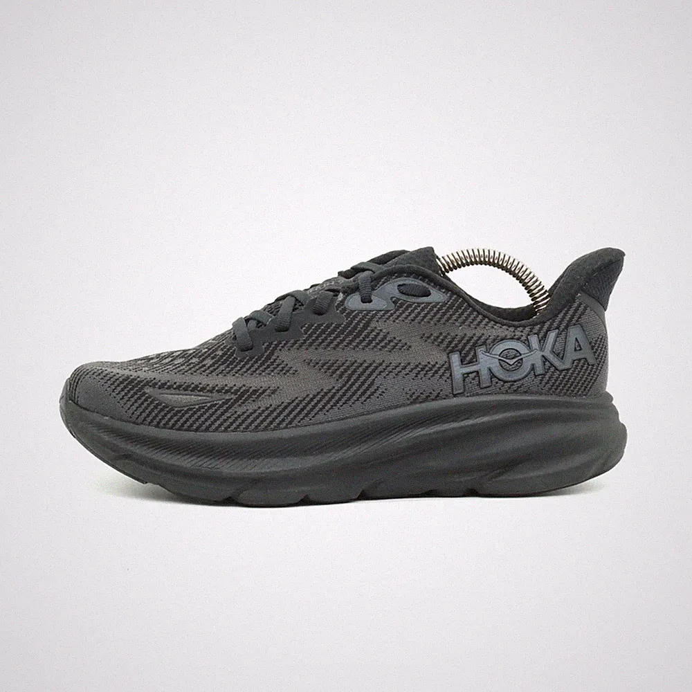 Hoka One Damen Clifton 9 Sportschuh Schwarz Mesh Atmungsaktiv Laufschuh EU 38
