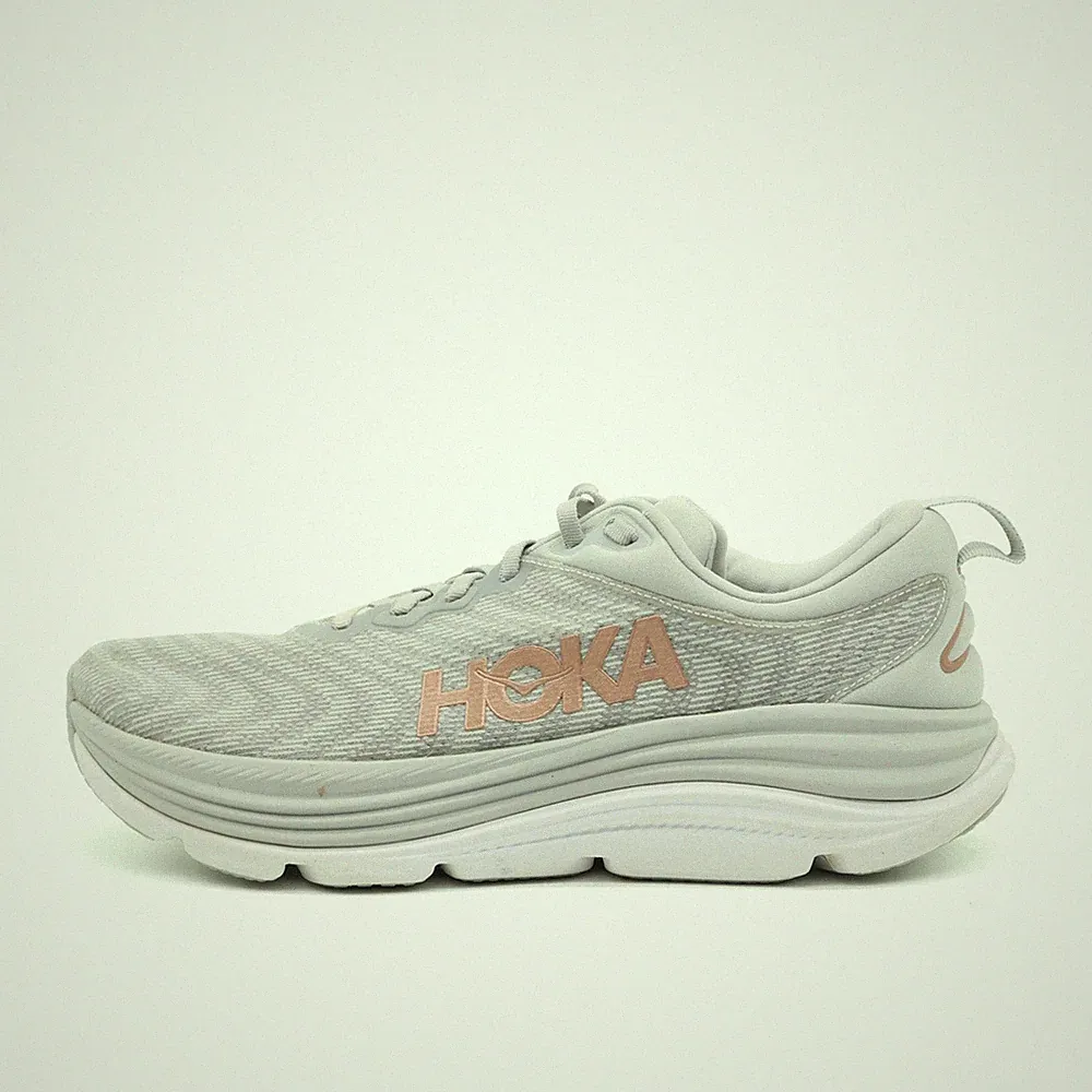 Hoka One Damen Gaviota 5 Sportschuh Grau Mesh Low-Top Dämpfung Laufschuhe EU 44