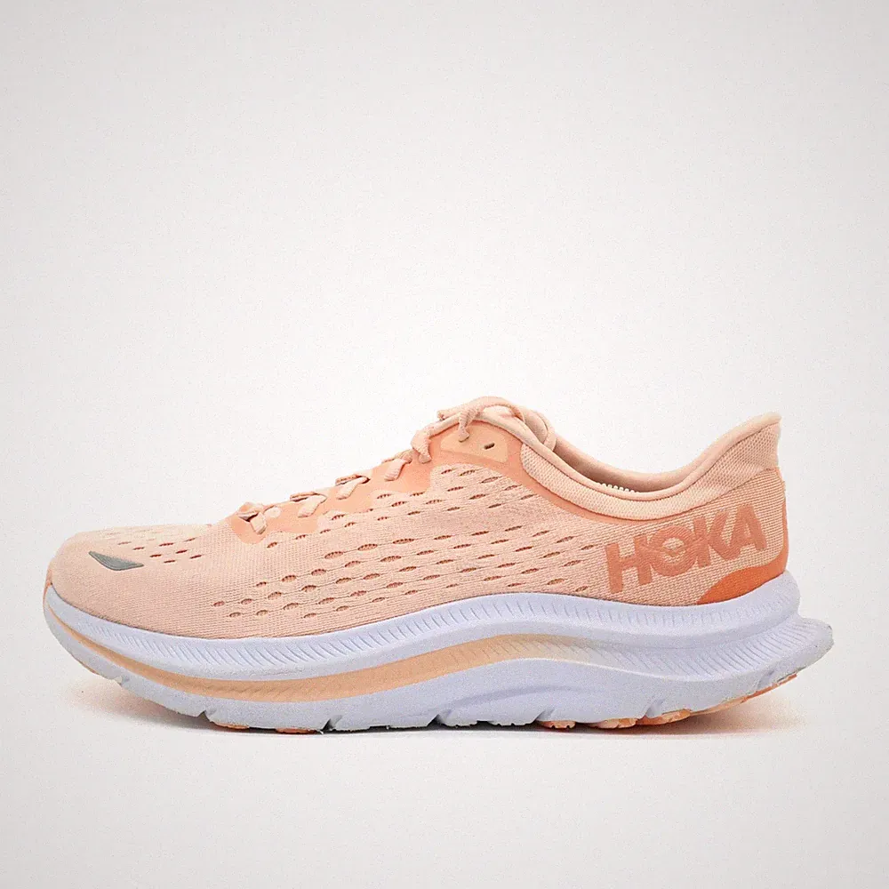 Hoka One Damen Kawana Schuhe rosa orange Mesh Niedrig ämpfung Laufschuh EU 44