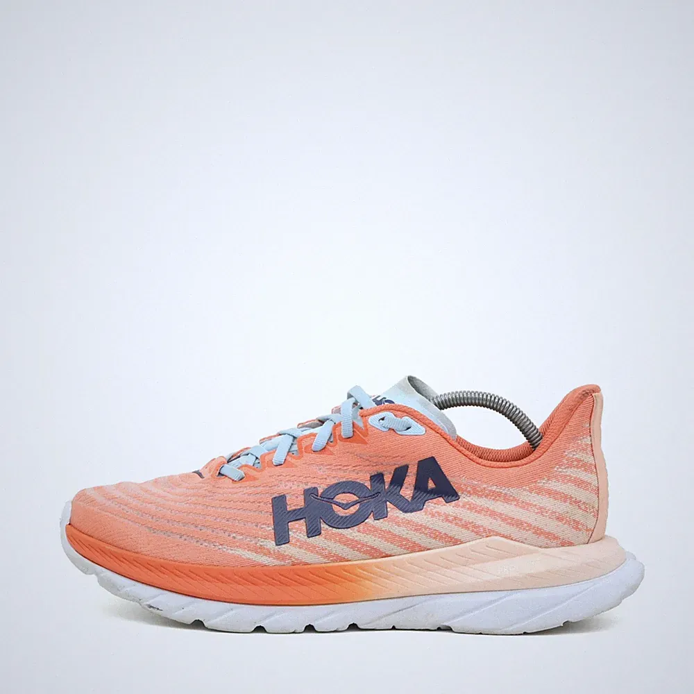 Hoka One Damen Mach 5 Schuhe Orange Mesh Low-Top Laufschuhe EU 41 1/3