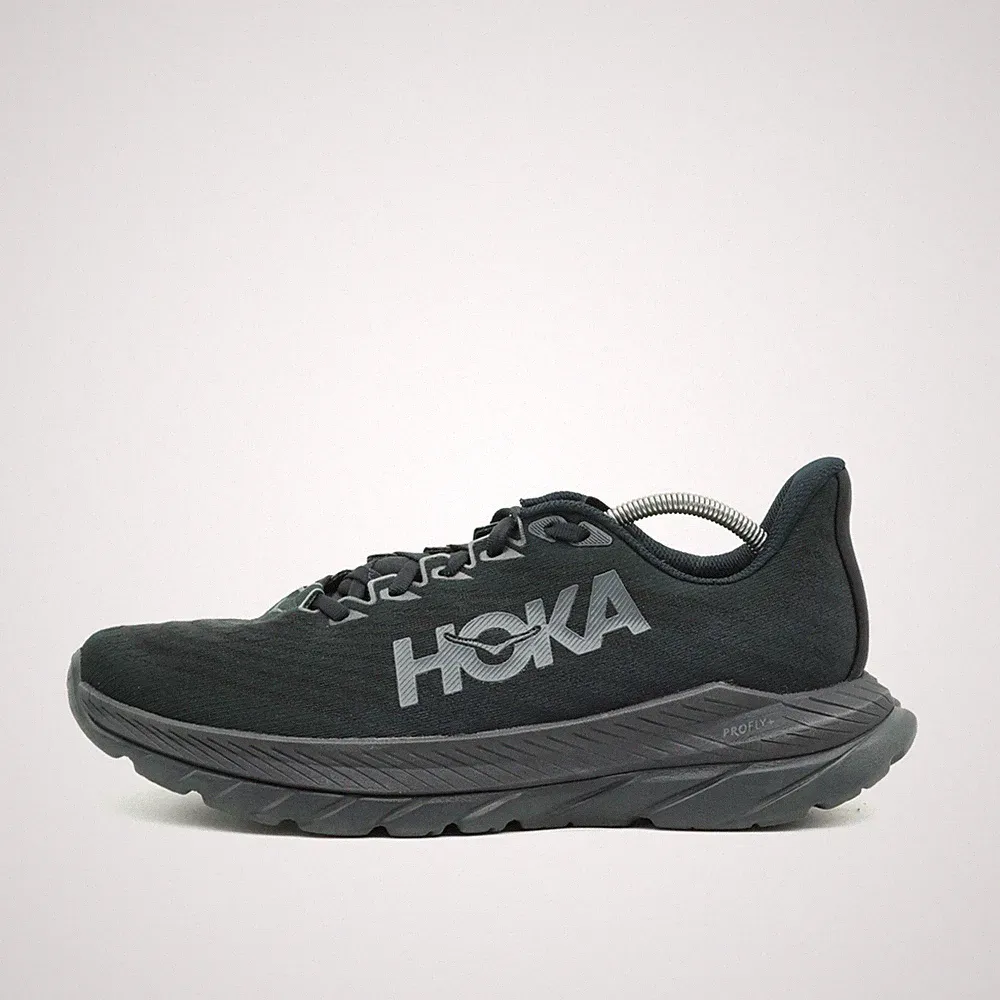 Hoka One Damen Mach 5 Sneaker Schwarz Textil Low Top Laufschuh EU 43 1/3