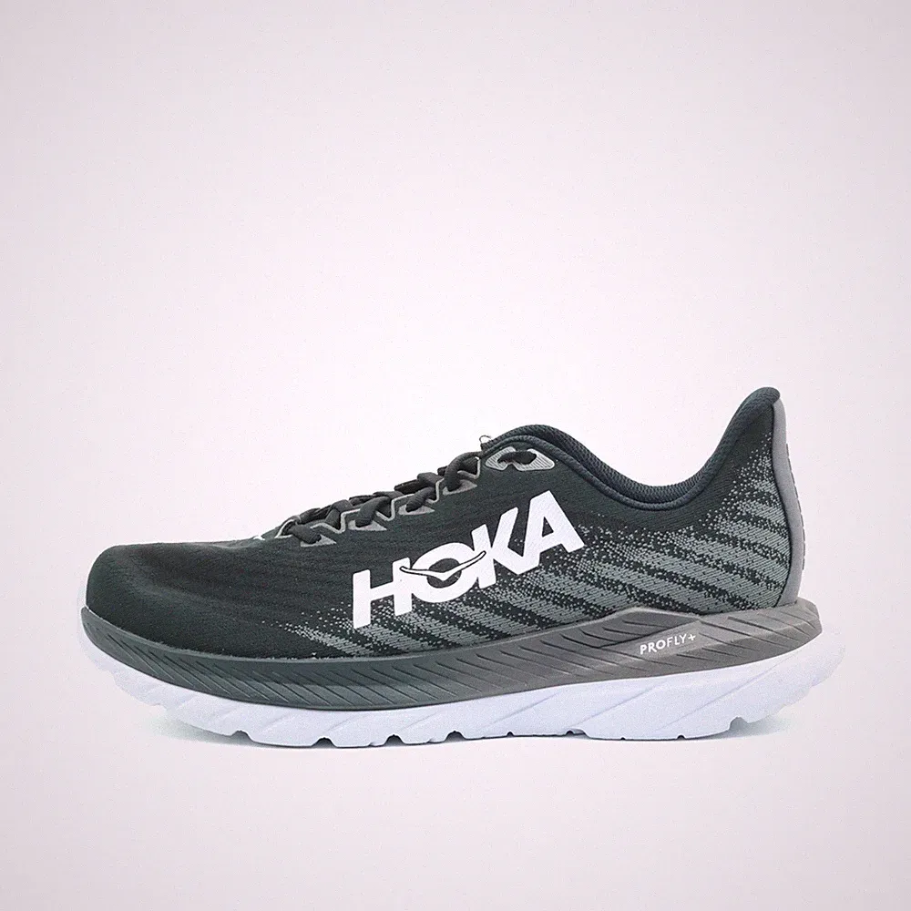 Hoka One Damen Mach 5 Wide Sneaker schwarz Mesh Low-Top Laufschuhe EU 44