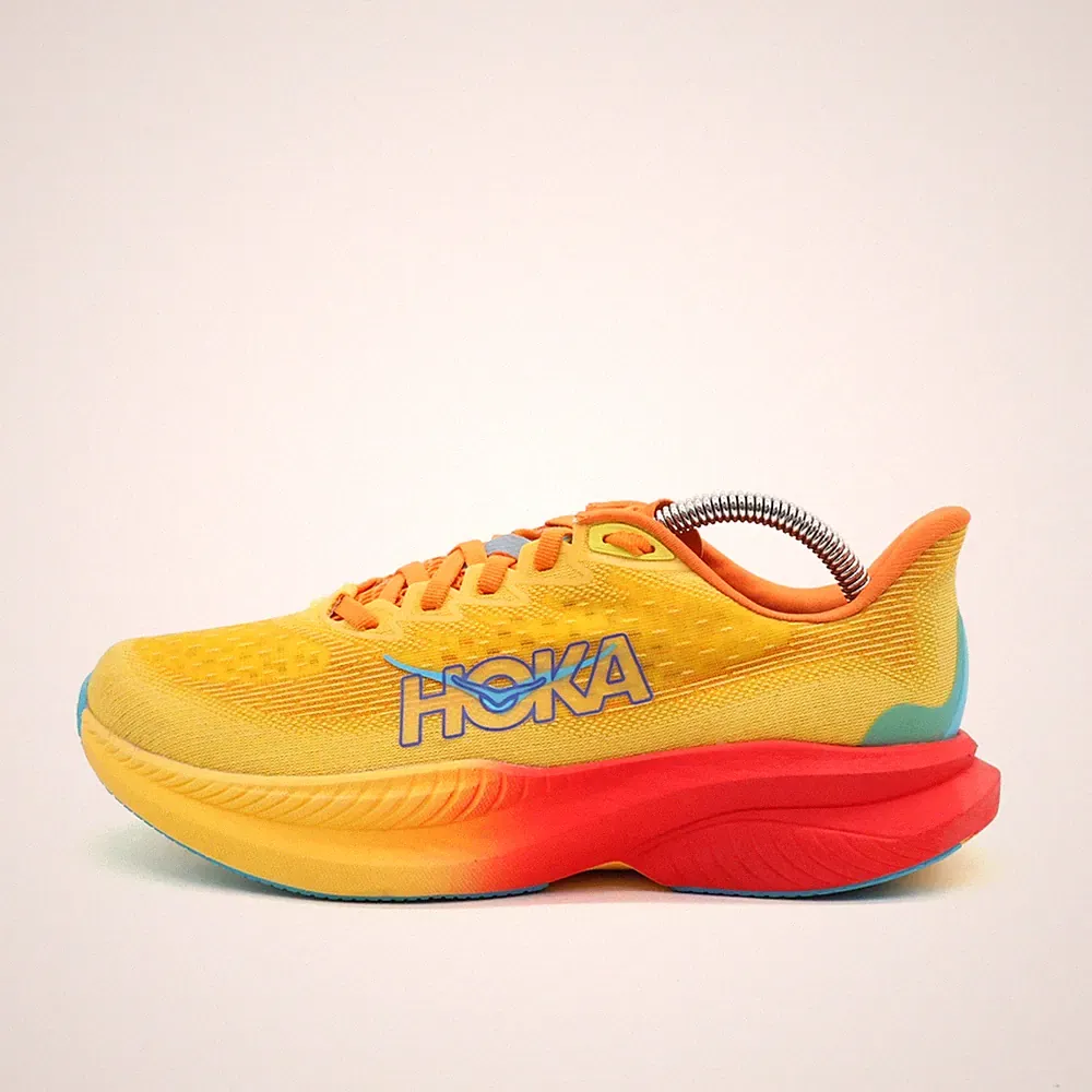 Hoka One Damen Mach 6 Sneaker mehrfarbig Mesh Atmungsaktiv Laufschuhe EU 38⅔