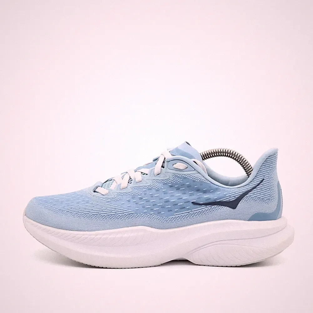 Hoka One Damen Mach 6 Sportschuhe Blau Mesh Low-Top Laufschuhe EU 39 1/3