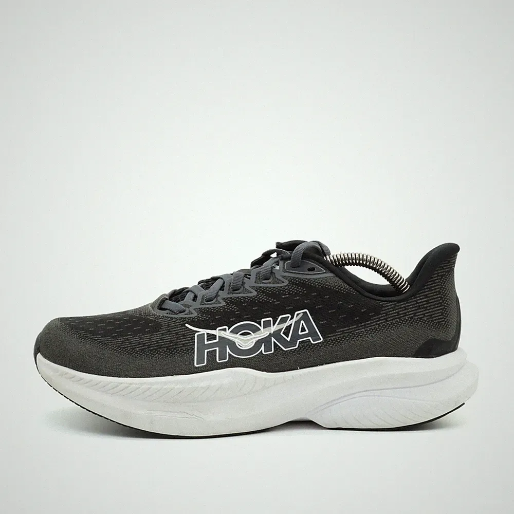 Hoka One Damen Mach 6 Wide Sneaker Schwarz/Weiß Mesh Laufschuhe EU 40 2/3
