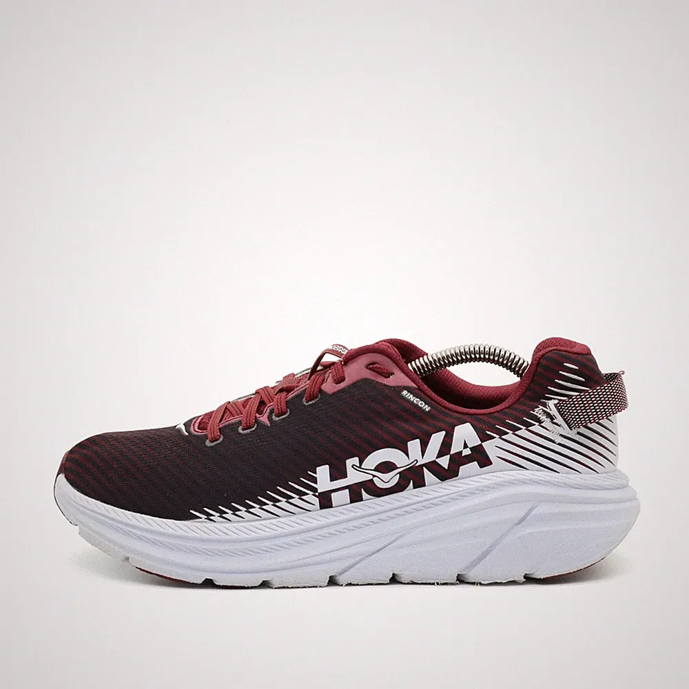 Hoka One Damen Rincon 2 Schuhe Rot/Weiß Textil/Synthetik Laufschuh EU 40 2/3
