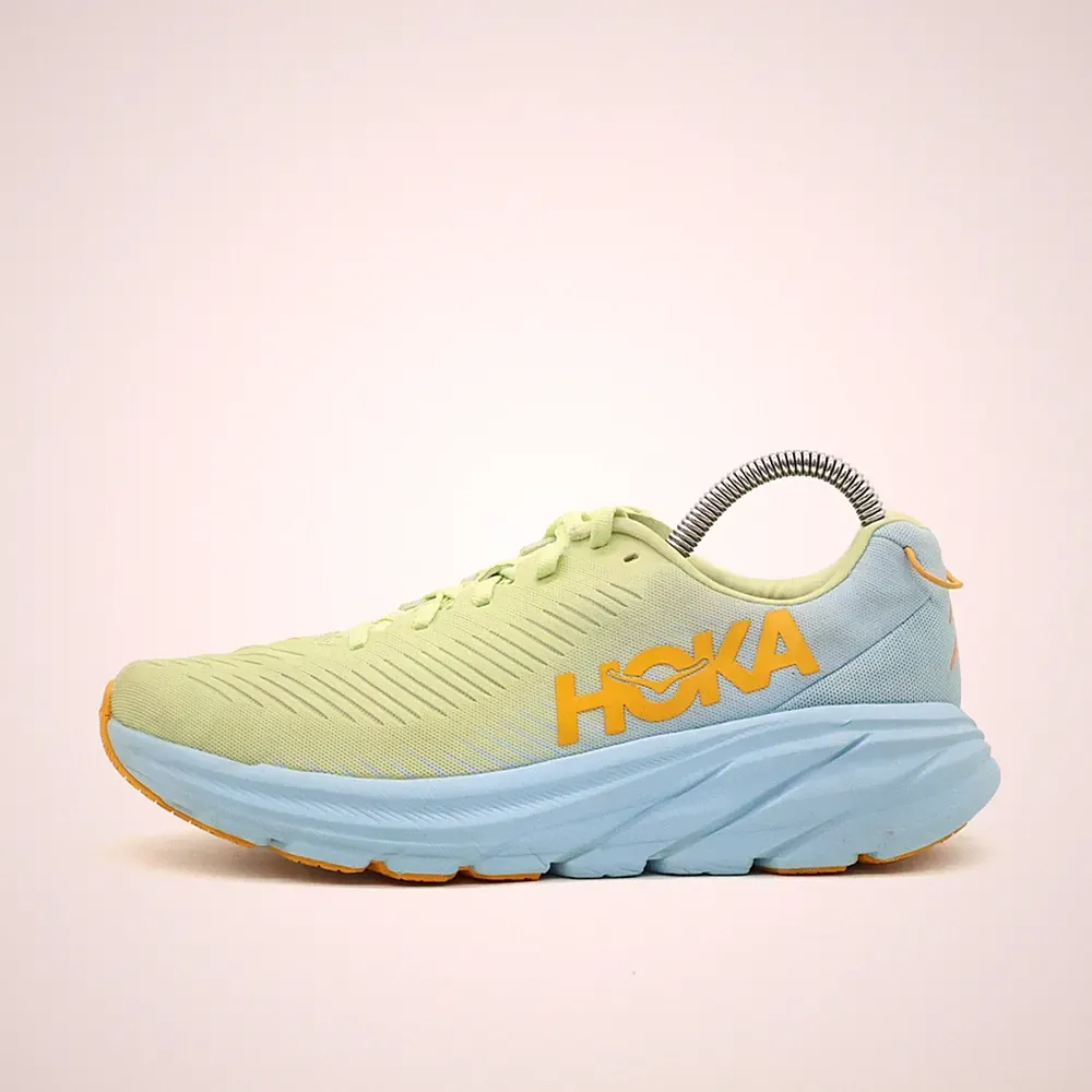 Hoka One Damen Rincon 3 Sneaker EU 40 2/3 Grün Blau Gelb 1119396-BSSNG ämpfend