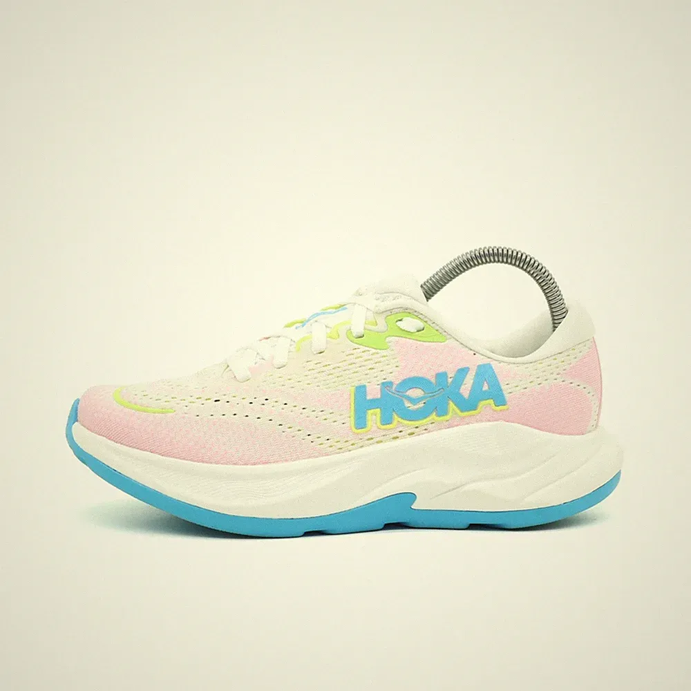 Hoka One Damen Rincon 4 Sportschuh weiß, rosa, blau, gelb Top Laufschuhe EU 36