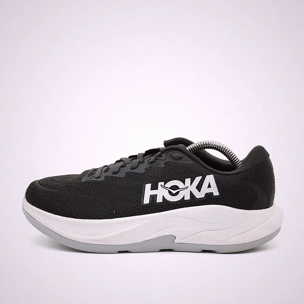 Hoka One Damen Rincon 4 Wide Sneaker Schwarz Weiß Passform Laufschuhe EU 39⅓