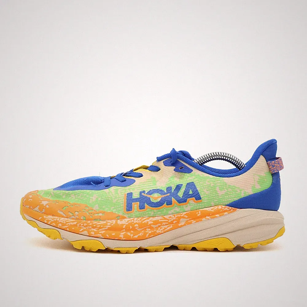 Hoka One Damen Speedgoat 6 Sneaker EU 40 2/3 Orange/Blau/Grün 1136933UNL Low Top
