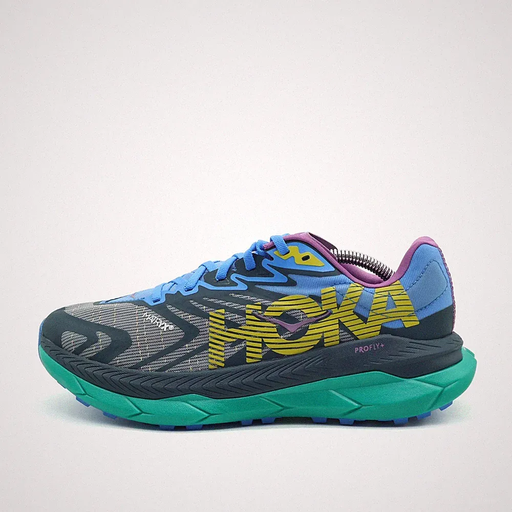 Hoka One Damen Tecton X 2 Laufschuhe Blau/Grü/Lila/Gelb Vibram-Sohle EU 40 2/3