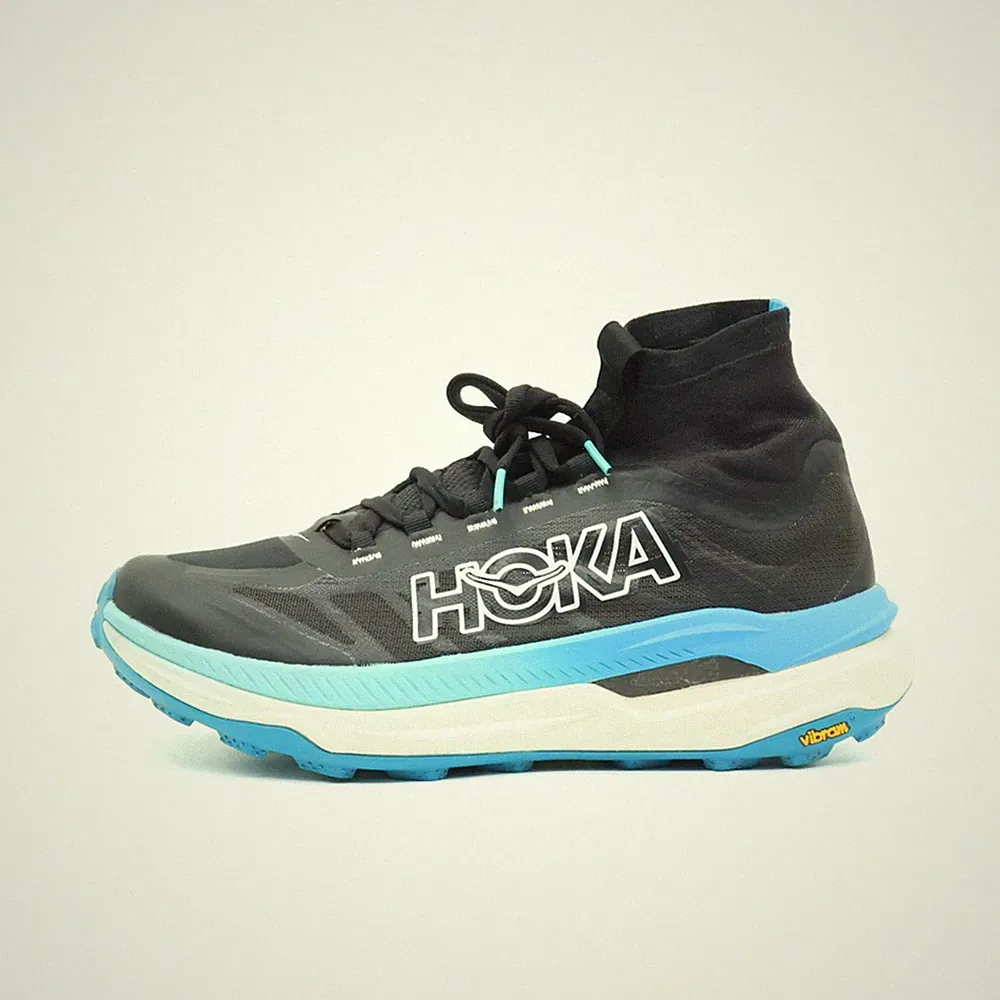 Hoka One Damen Tecton X 3 Laufschuh Schwarz/Blau Trail-Laufschuhe EU 39 1/3