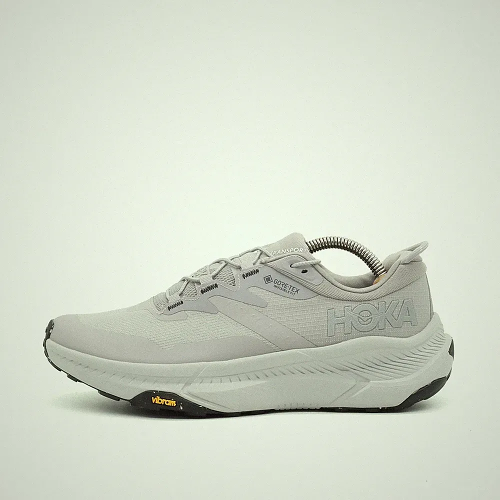Hoka One Damen Transport GTX Schuh Grau Synthetik/Textil Sneaker EU 39 1/3