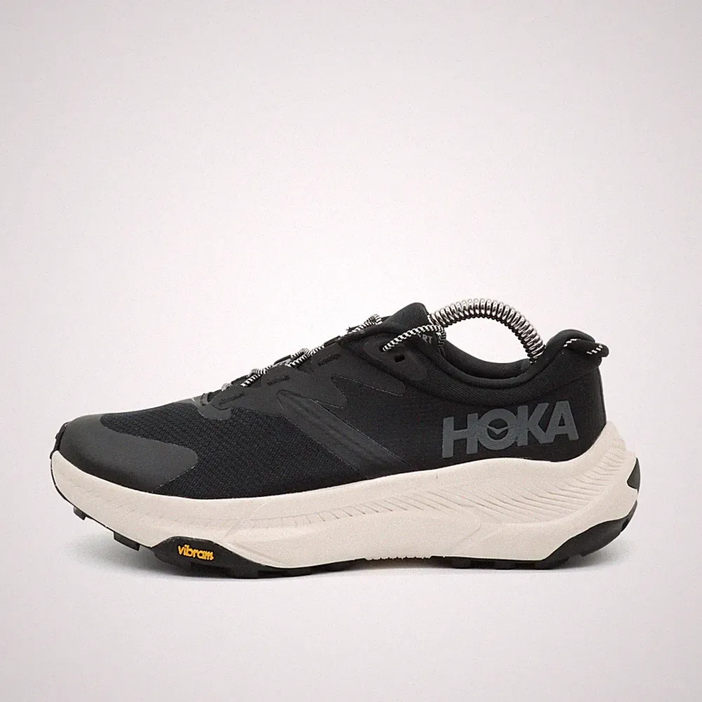 Hoka One Damen Transport Laufschuh Schwarz Weiß Synthetik Sneaker EU 37 1/3