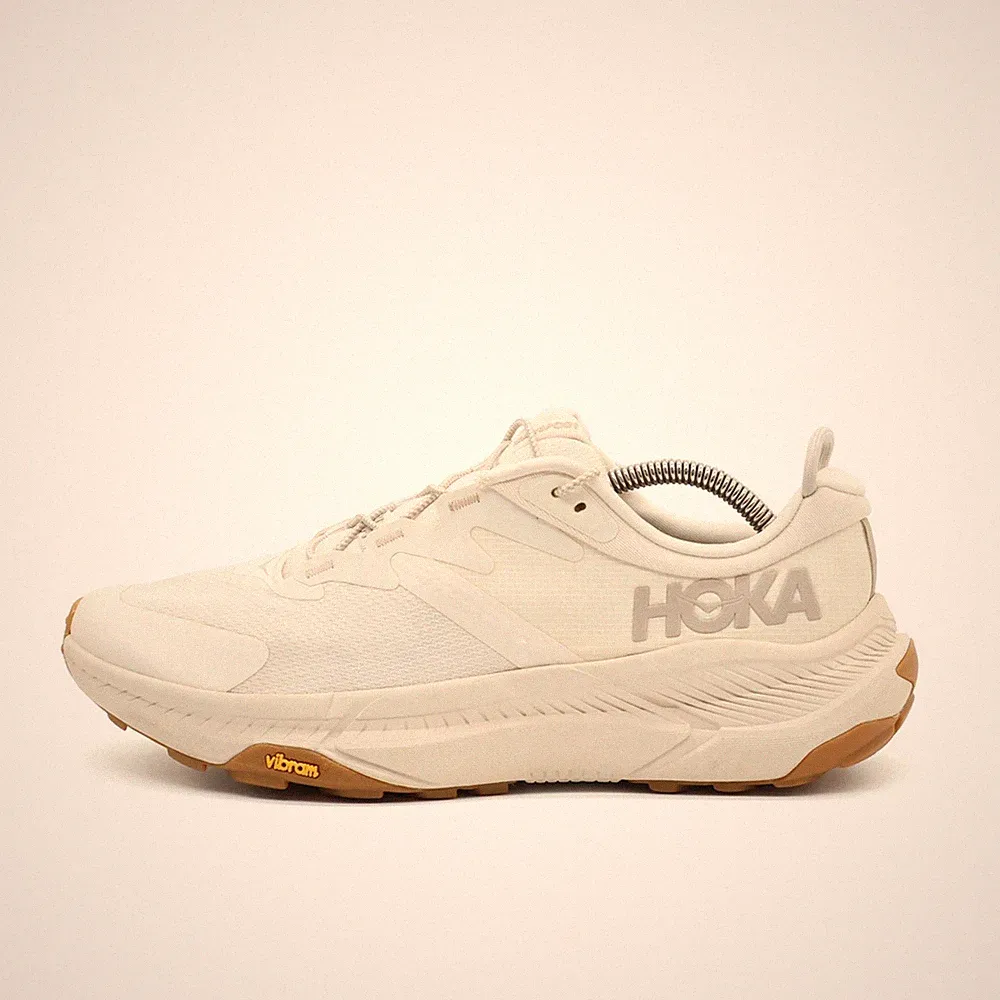 Hoka One Damen Transport Sneaker Beige Cordura Trailrunning-Schuhe EU 41 1/3