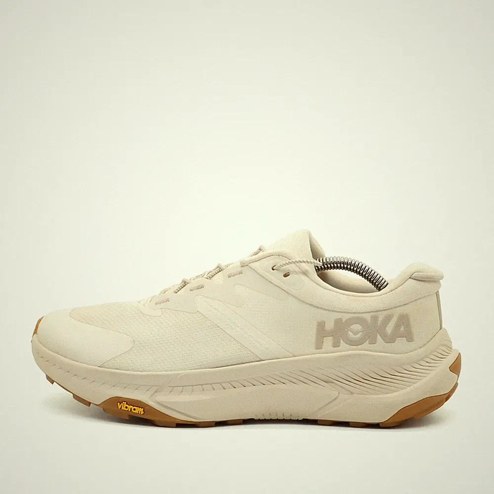 Hoka One Damen Transport Wide Sneaker Beige Vibram-Sohle Trail-Sneaker EU 41⅓