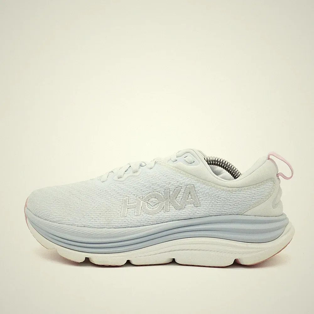 Hoka One Damen W Gaviota 5 Wide Schuhe Blau Mesh Atmungsaktiv Laufschuh EU 39⅓