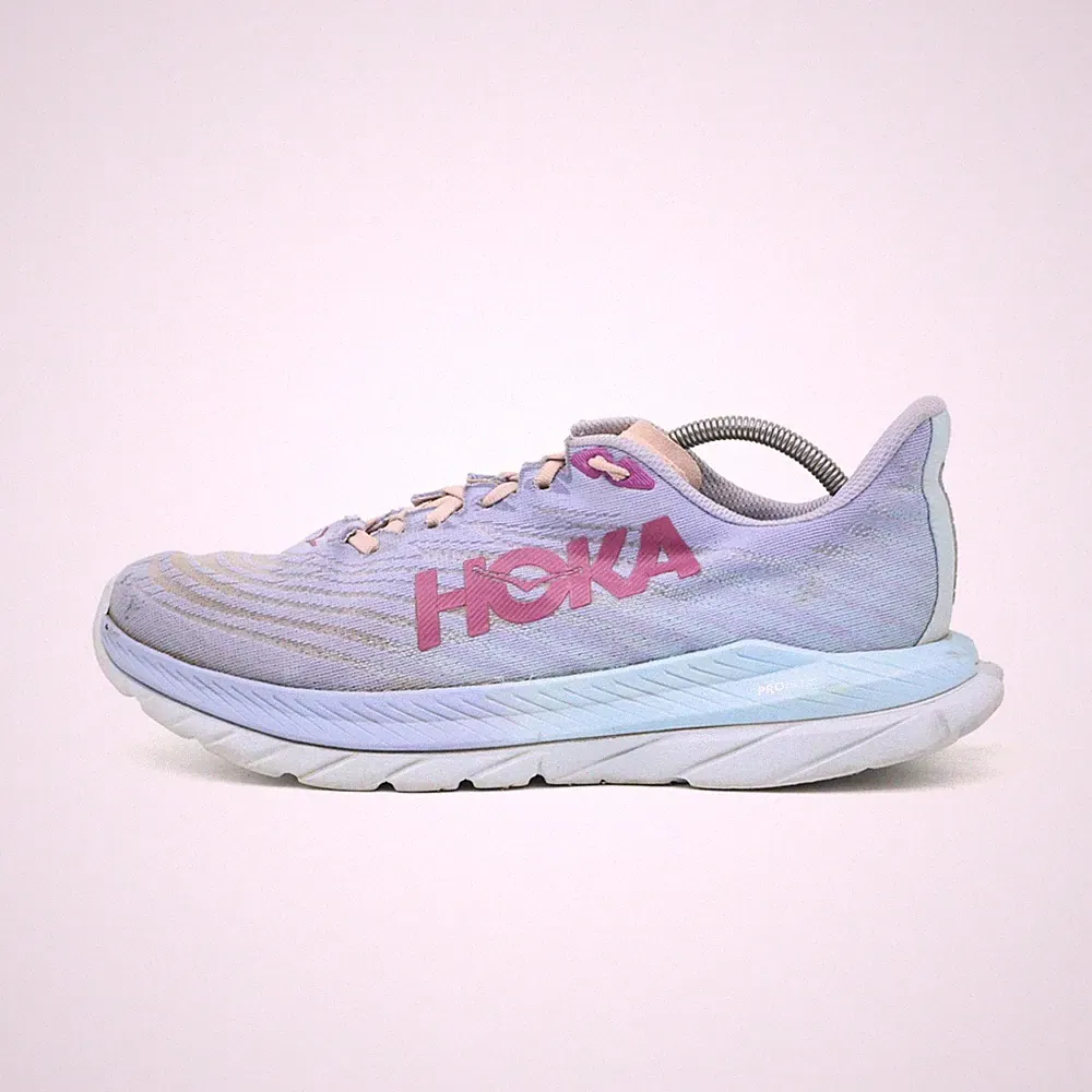 Hoka One Damen W Mach 5 Schuhe Lila/Blau/Rosa Mesh Atmungsaktiv Laufschuhe EU 42