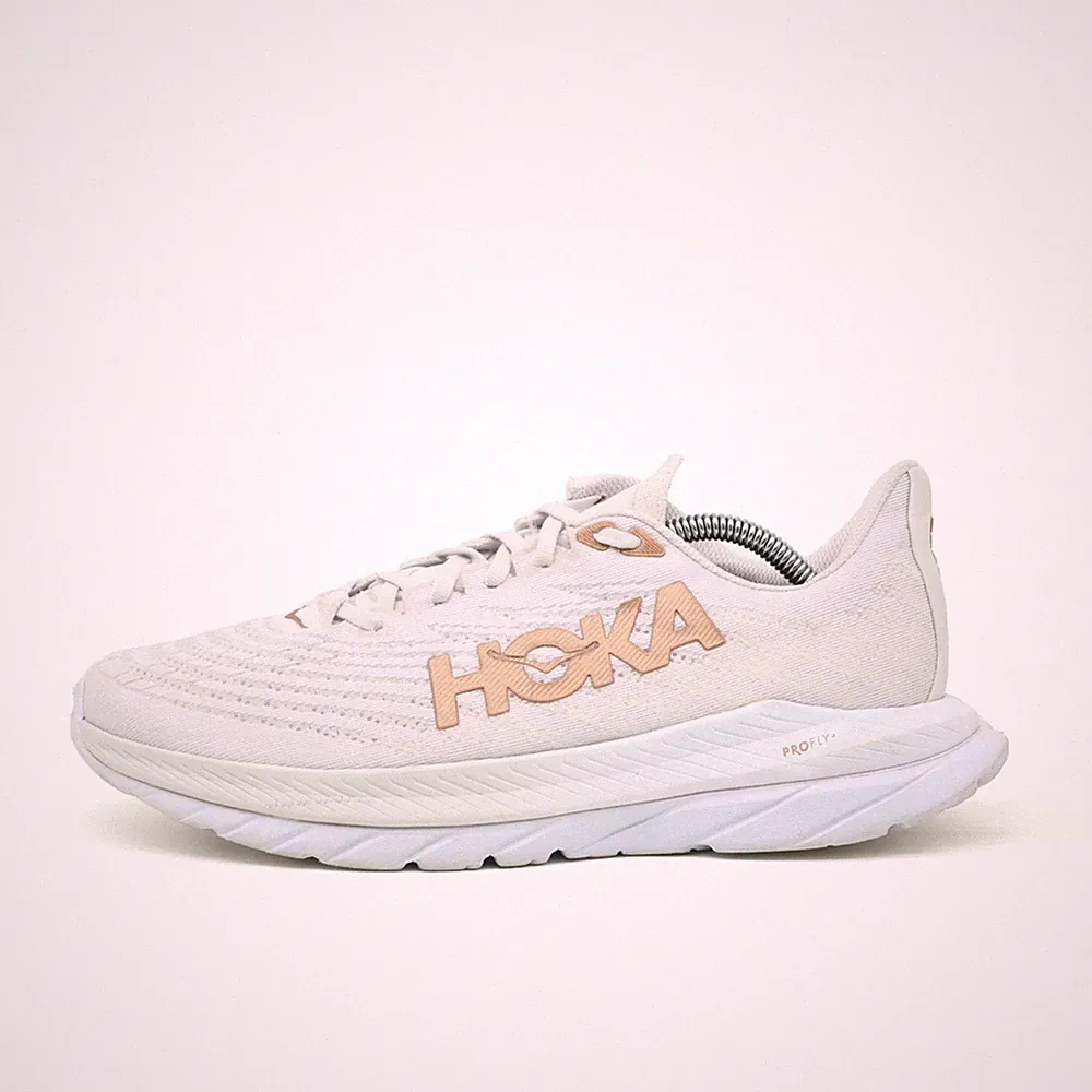 Hoka One Damen W Mach 6 Sportschuhe Weiß Mesh Low Atmungsaktiv Laufschuh EU 42