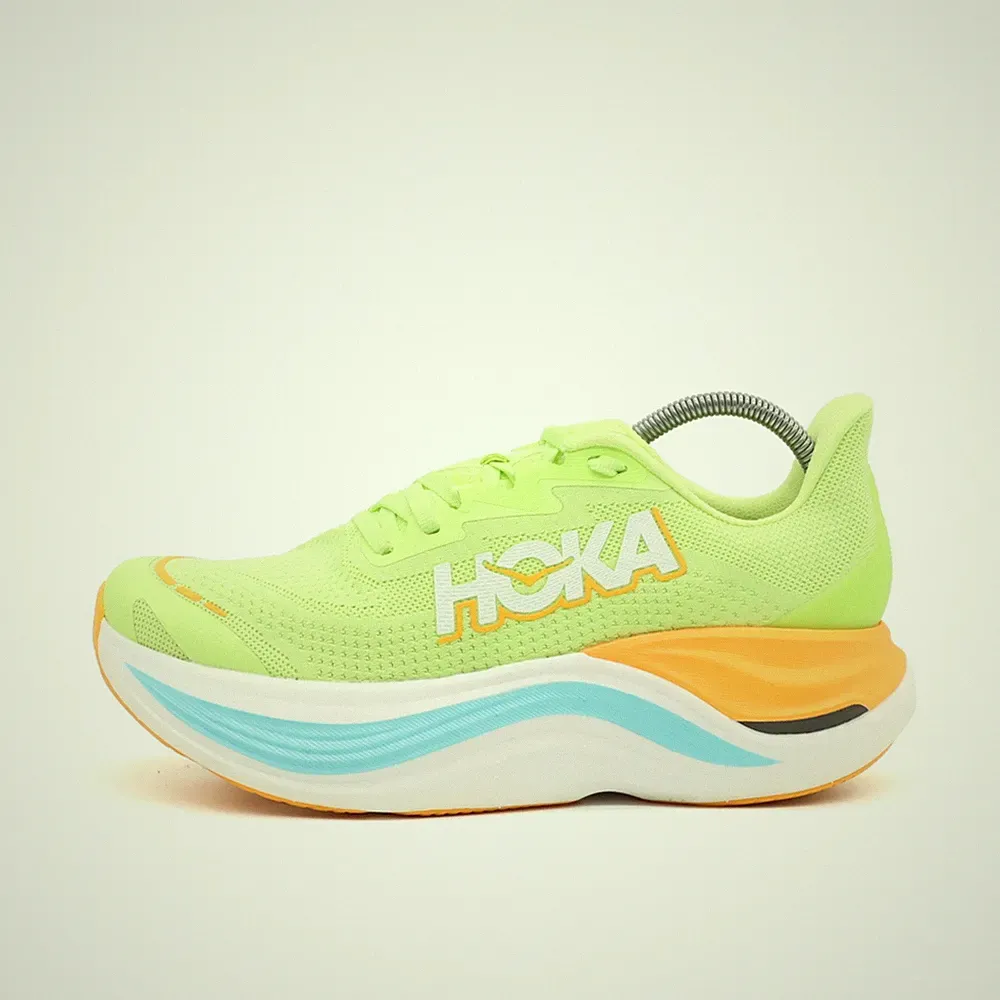 Hoka One Damen W SKYWARD X Sneaker neongelb, Leichtgewicht Laufschuhe EU 38⅔