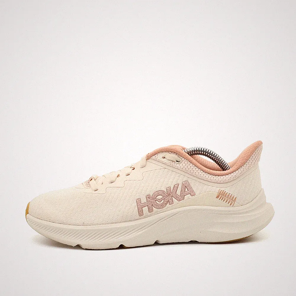 Hoka One Damen W Solimar Sneaker Rosa Creme Mesh Low-Top Laufschuhe EU 38 2/3