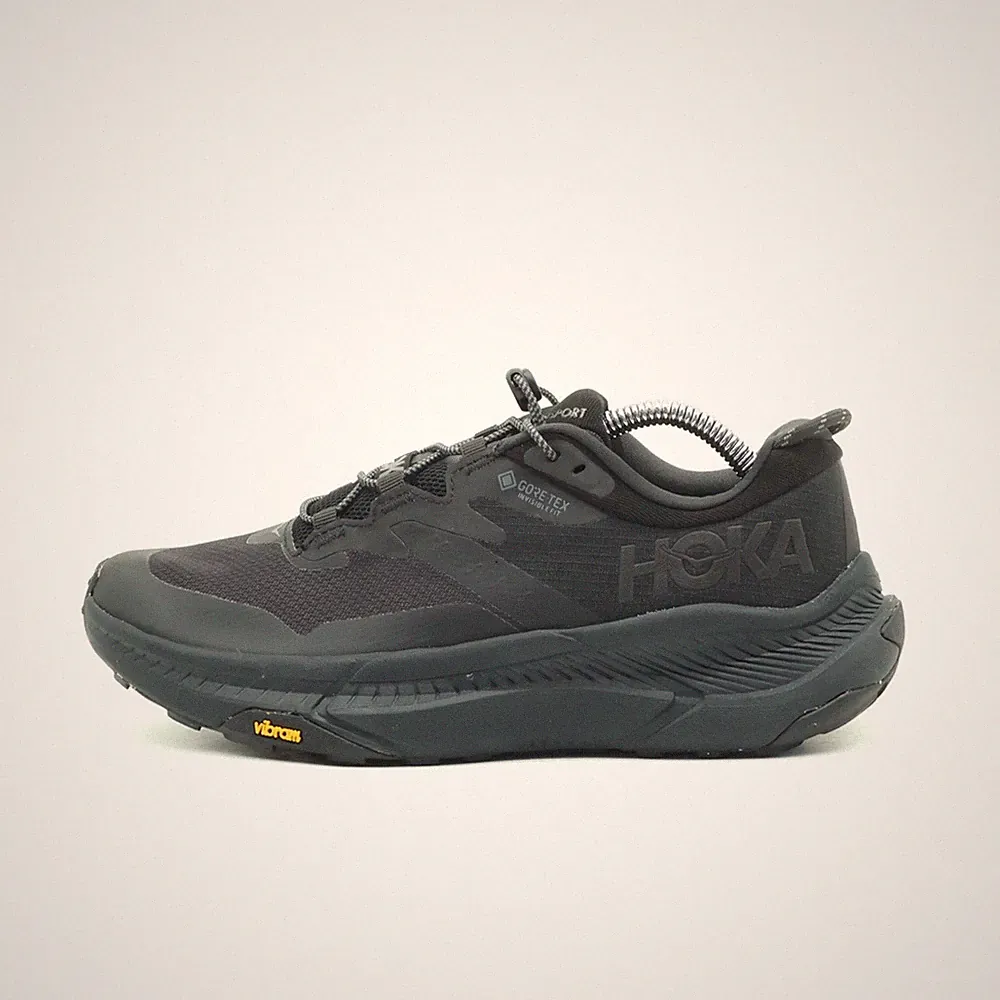 Hoka One Damen W Transport GTX Schuh Schwarz Vibram-Sohle Laufschuh EU 38,5