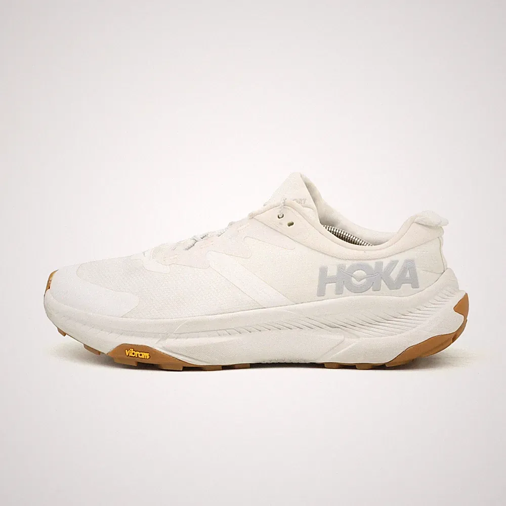 Hoka One Damen W Transport Laufschuhe Weiß Textil Low-Top Leicht Sneaker EU 44